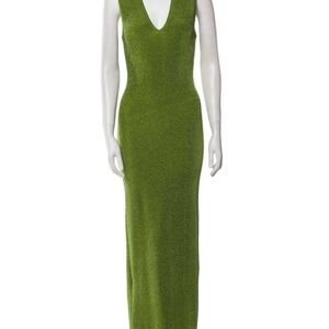 Herve Leger Elegant Green Sleeveless Dress